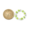5Pcs 5 Colors Acrylic & Glass Seed Beaded Stretch Rings Set RJEW-JR00594-S-3
