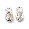 Real Platinum Plated Rhodium Plated 925 Sterling Silver Charms STER-K176-03C-P-2