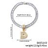 Fashionable Brass Micro Pave Clear Cubic Zirconia Charm Bracelets AF9298-4-1