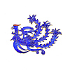 Chinese Style Alloy Enamel Chandelier Components Links X-ENAM-E329-05B-G-2