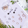   36Pcs 6 Colors Brass Clip-on Earring Findings FIND-PH0006-40-2