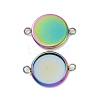 Ion Plating(IP) 304 Stainless Steel Cabochon Connector Settings STAS-G127-14-12mm-M-2