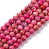 Dyed Natural Regalite/Imperial Jasper/Sea Sediment Jasper Beads Strands G-B124-C02-07-1