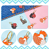 Alloy Enamel Shoe Charms PALLOY-AB00019-4
