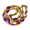 Electroplate Glass Beads Strands EGLA-N055-02L-2