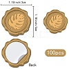 100Pcs Adhesive Wax Seal Stickers DIY-CP0009-47A-2