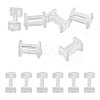 6Pcs 925 Sterling Silver Hollow Initial Beads STER-TA0001-53I-1