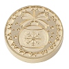 Christmas Series Wax Seal Brass Stamp Head LS-AJEW-M037-01G-12-2