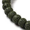 Natural Lava Rock Dyed Beads Strands G-Z036-B01-13-3