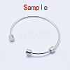 Tarnish Resistant Eco-Friendly 316 Surgical Stainless Steel Cuff Bangle Making LS-STAS-I078-02P-NR-3