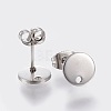 Non-Tarnish 304 Stainless Steel Stud Earring Findings X-STAS-K184-01-02P-2