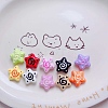 Baking Paint Opaque Acrylic Beads SACR-P035-08-1