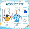 2Pcs 2 Styles Imitation Leather Anti-Lost Protection Covers AJEW-NB0008-58-2