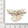 Christmas Alloy Rhinestone Cabochons FIND-U016-03G-02-3
