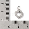 Rack Plating Brass & Clear Cubic Zirconia Pendants KK-L216-013P-3