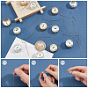 200Pcs 2 Colors Aluminum Round Ornament Cap FIND-AR0004-87B-5