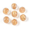 Handmade Gold Foil Glass Beads LAMP-C004-03G-1