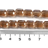 Electroplate Glass Beads Strands GLAA-G112-07-5
