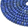 Dyed Natural Lapis Lazuli Beads Strands G-P575-A46-8x5mm-02-3