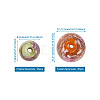 Handmade Gold Sand Lampwork Beads LAMP-CD0001-06-8
