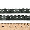 Baking Paint Crackle Glass Beads Strands DGLA-N019-02A-09-4