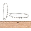 304 Stainless Steel Safety Pins Brooch Findings STAS-C181-01D-P-2