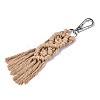 Polycotton(Polyester Cotton) Tassel Big Pendants Decorations FIND-R089-11-2