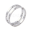 Non-Tarnish 304 Stainless Steel Chain Shape Finger Ring RJEW-C084-01A-P-1