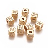 Brass Micro Pave Cubic Zirconia Beads KK-K238-16G-N-1