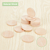 Undyed Wood Cabochons WOOD-WH0026-06A-4