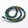 Synthetic Malachite Beads Strands G-I199-32-8mm-E-2