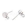 Brass Stud Earring Findings KK-T038-293P-2