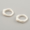 Candy Color Plastic Twist Wave Finger Ring for Women RJEW-WH0004-26C-2