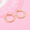 Ion Plating(IP) 304 Stainless Steel Hoop Earrings EJEW-N0016-11G-B-4