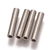 Tarnish Resistant 304 Stainless Steel Tube Beads STAS-L216-23F-P-1
