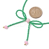 Glass Seed Pendant Necklaces for Women NJEW-MZ00031-04-3