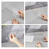 2-Tier Transparent Acrylic Minifigures Display Case ODIS-WH0061-50B-3