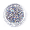 Plated Glass Seed Beads X-SEED-S016-02-2