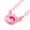 Personalized ABS Plastic Cable Chain Necklaces NJEW-JN03310-09-2