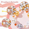   1 Set ABS Plastic Imitation Pearl Beads FIND-PH0009-70-4