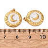 304 Stainless Steel Enamel Pendants STAS-U061-34G-B01-3