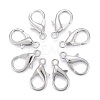 Platinum Plated Zinc Alloy Lobster Claw Clasps X-E107-1