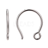 Anti-Tarnish Rhodium Plated 925 Sterling Silver Earring Hooks STER-N0001-028-6