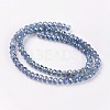 Faceted Rondelle Electroplate Glass Beads Strands X-EGLA-D020-3x2mm-59-2
