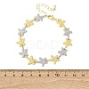 Brass Link Chain Bracelets for Women BJEW-G762-01GP-03-5