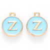 Golden Plated Alloy Enamel Charms ENAM-S118-04Z-1