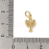 Brass Micro Pave Clear Cubic Zirconia Pendants KK-R162-023G-3