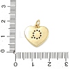 Brass Micro Pave Clear Cubic Zirconia Pendants KK-D229-01G-17-3