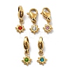 304 Stainless Steel Rhinestone Pendant Decoration STAS-L283-28G-1