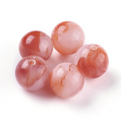 Acrylic Imitation Jade Beads X-MACR-E025-25-12mm-1